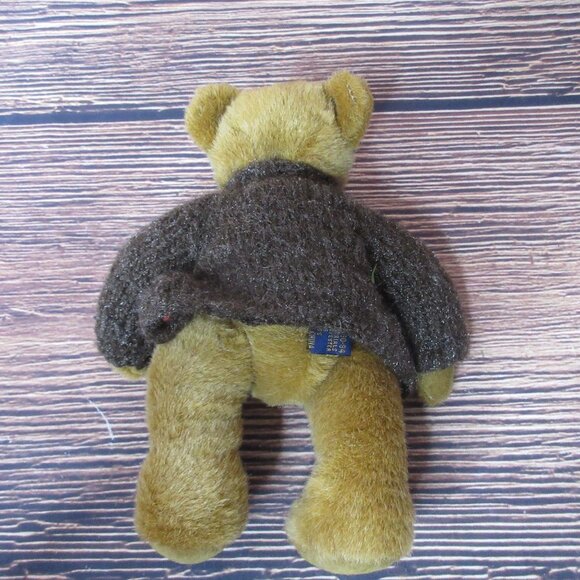 Boyds Bear Jointed Plush Light Brown Fur in brown Sweater - Vintage 1994 - Picture 6 of 6